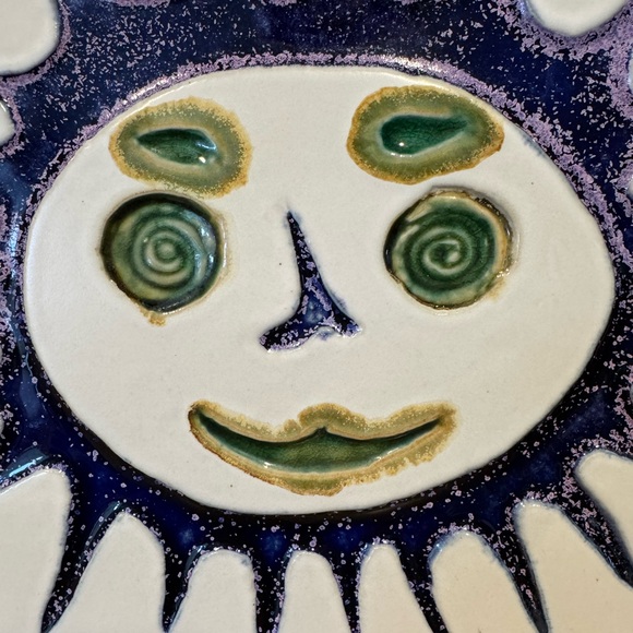 Vtg. MCM Bennington Stoneware Pottery Vermont 8” Square Tile Trivet Wall Decor - Picture 2 of 7